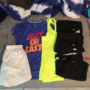NIKE SET ** tank top tee shirt and shorts
